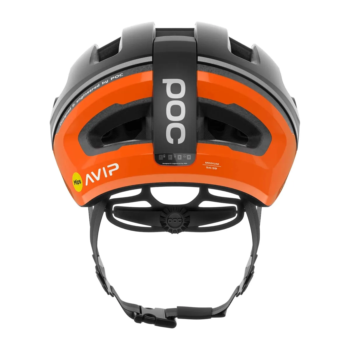 POC Omne Beacon Mips Cycling Helmet - Uranium Matt Black/Orange