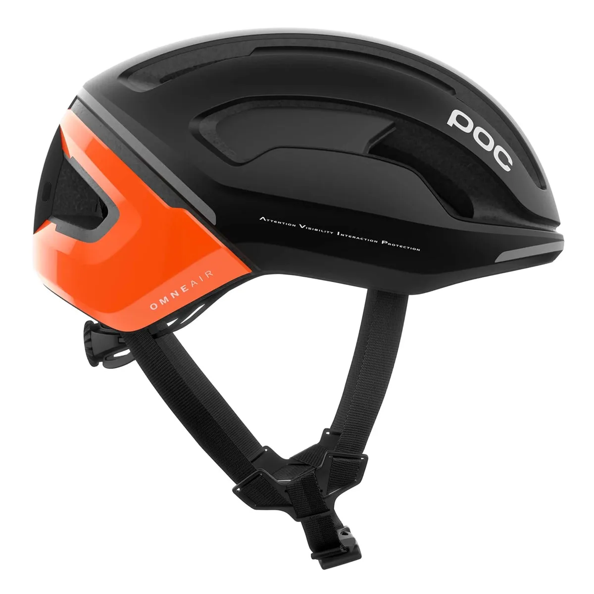 POC Omne Beacon Mips Cycling Helmet - Uranium Matt Black/Orange