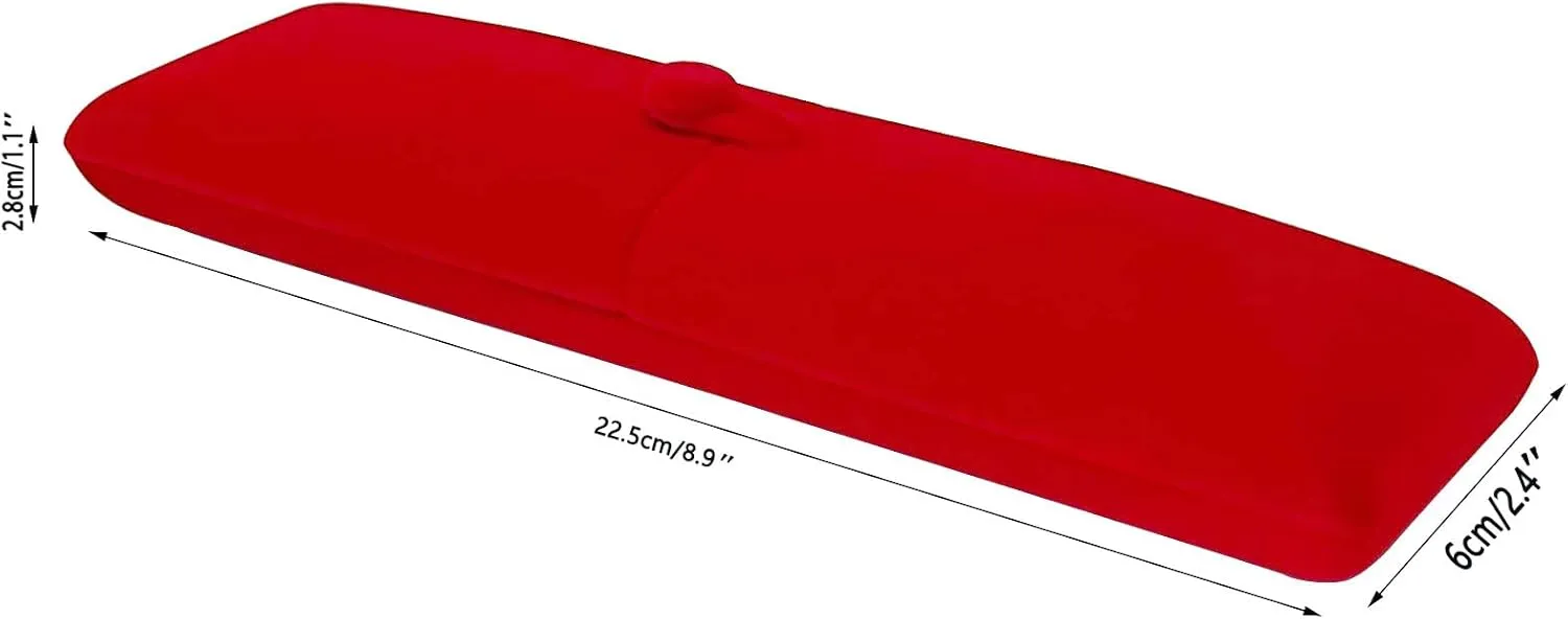 Premium Grade Classic Red Velvet Jewelry Box Storage Case Packaging for Necklace Watch Chain Bracelet (jewelry not included)