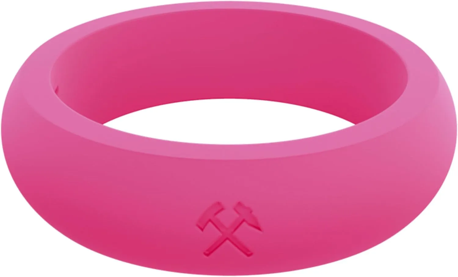 QALO Women's Rubber Silicone Ring, Classic Silicone Wedding Ring for Women, Breathable, Durable Engagement Silicone Band, 5.5mm Wide 2.5mm Thick, Multicolor
