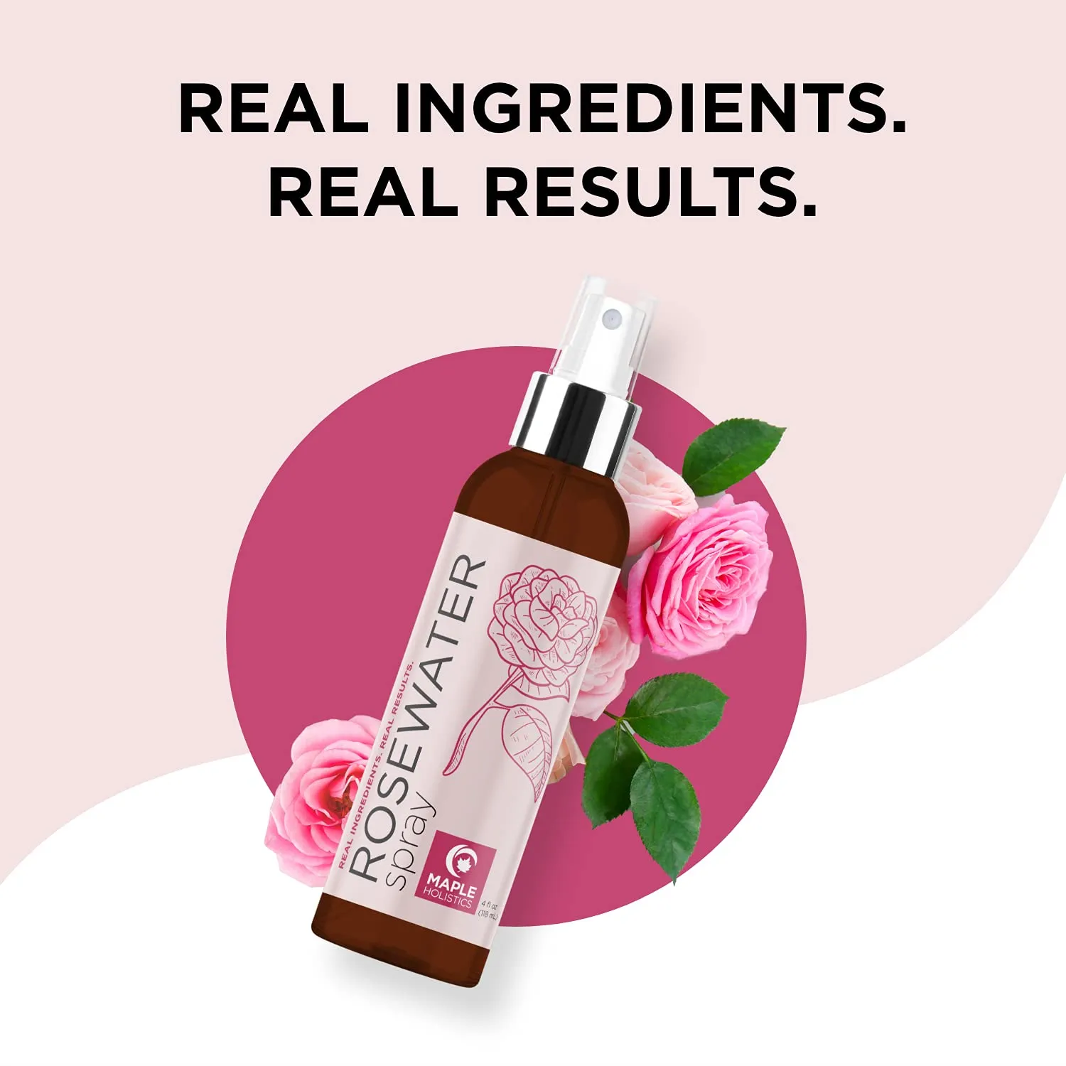 Rose Water Spray for Face Care - Pure Rosewater Facial Mist for Aging Skin and Alcohol Free Toner for Face - Nourishing and Hydrating Face Mist for Oily Sensitive Dry Skin and Oily Scalp Care Cleanser