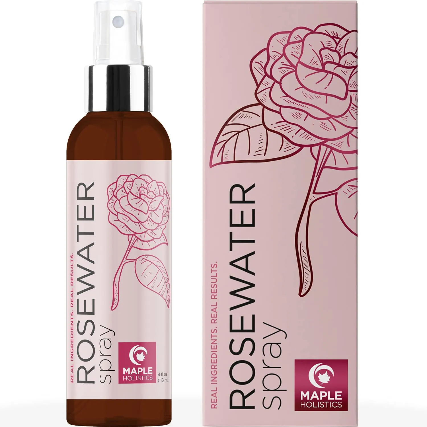 Rose Water Spray for Face Care - Pure Rosewater Facial Mist for Aging Skin and Alcohol Free Toner for Face - Nourishing and Hydrating Face Mist for Oily Sensitive Dry Skin and Oily Scalp Care Cleanser