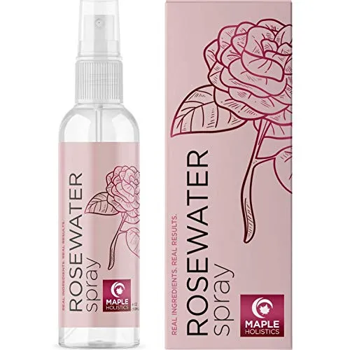 Rose Water Spray for Face Care - Pure Rosewater Facial Mist for Aging Skin and Alcohol Free Toner for Face - Nourishing and Hydrating Face Mist for Oily Sensitive Dry Skin and Oily Scalp Care Cleanser
