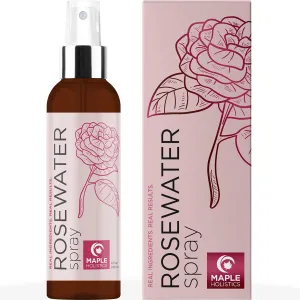 Rose Water Spray for Face Care - Pure Rosewater Facial Mist for Aging Skin and Alcohol Free Toner for Face - Nourishing and Hydrating Face Mist for Oily Sensitive Dry Skin and Oily Scalp Care Cleanser