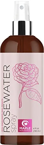Rose Water Spray for Face Care - Pure Rosewater Facial Mist for Aging Skin and Alcohol Free Toner for Face - Nourishing and Hydrating Face Mist for Oily Sensitive Dry Skin and Oily Scalp Care Cleanser