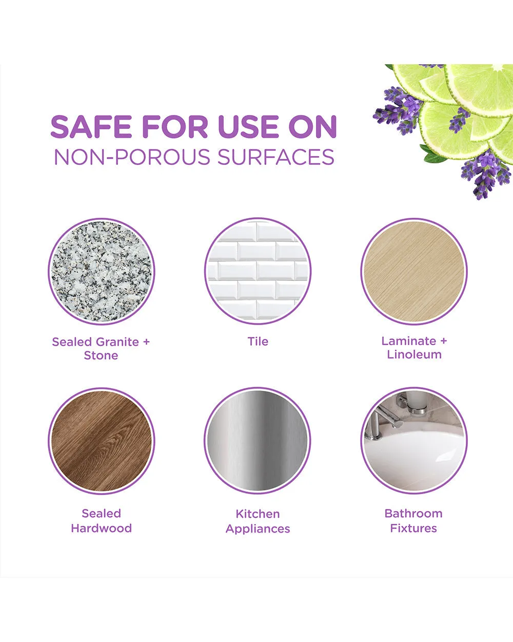 Sapadilla 16oz Countertop Cleanser Sweet Lavender   Lime