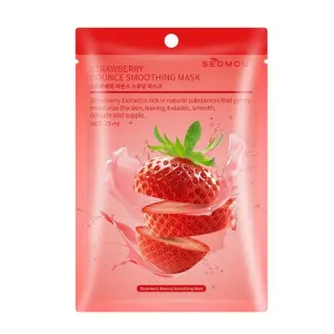 SEOMOU Strawberry Bounce Smoothing Korean Mask