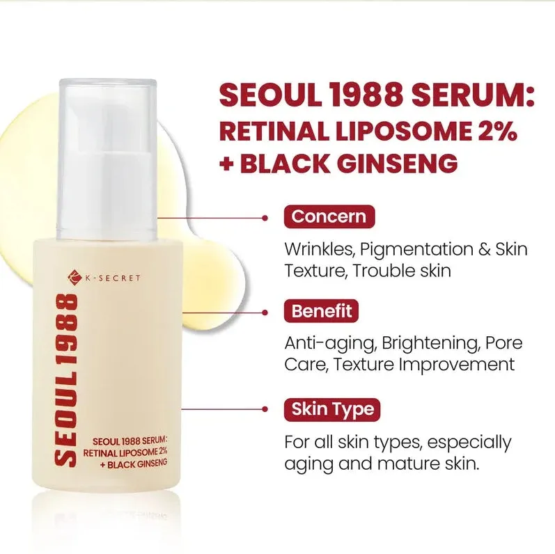 SEOUL 1988 Serum : Retinal Liposome 2%   Black Ginseng