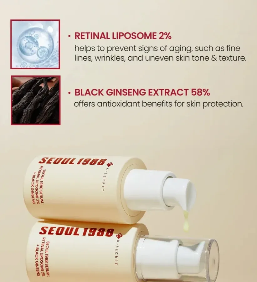 SEOUL 1988 Serum : Retinal Liposome 2%   Black Ginseng