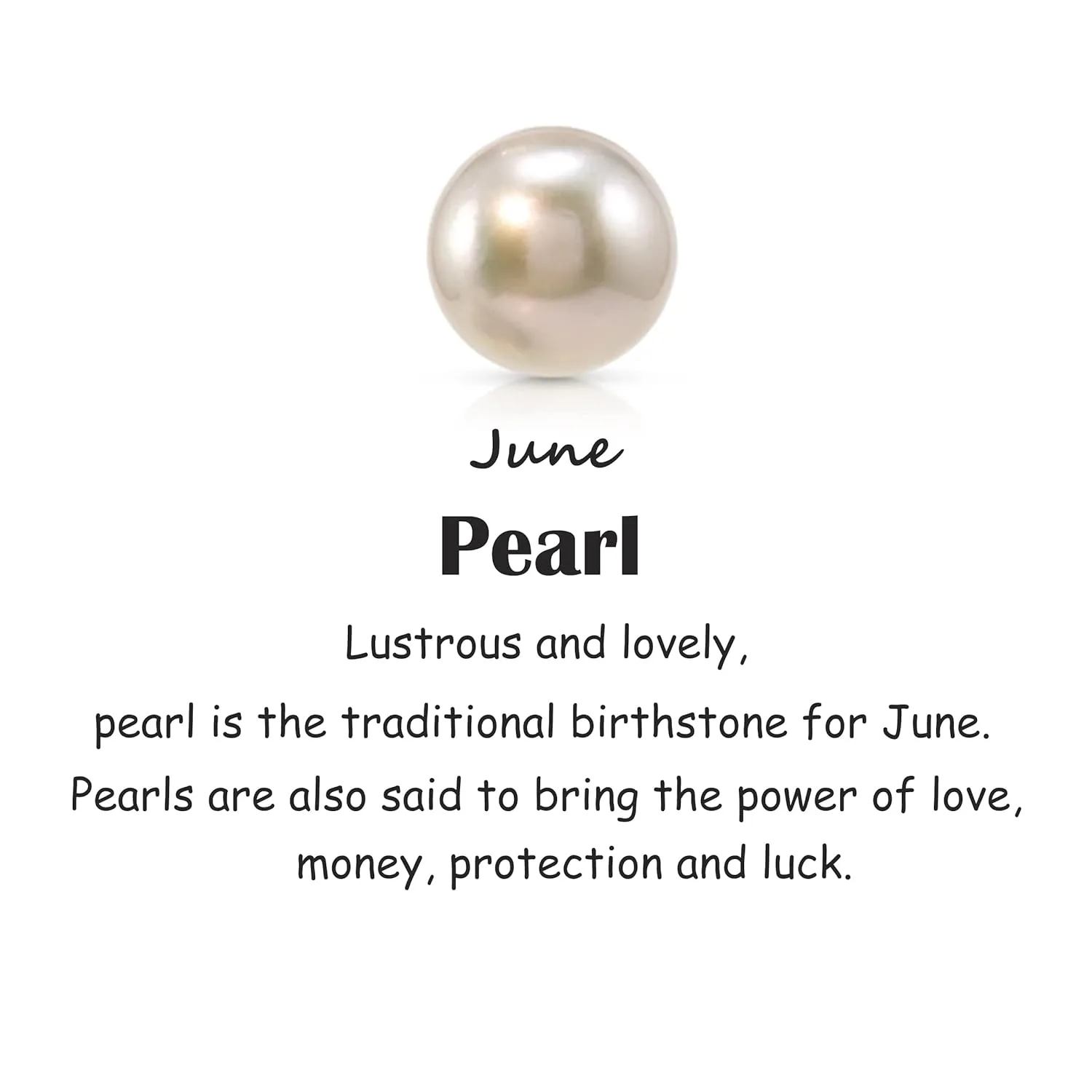 Simple Pearl Necklace for Girls, 10mm Shell White Pearl Pendant with Sterling Silver Adjustable Cable Chain, Gifts for Women and Teenage Girls