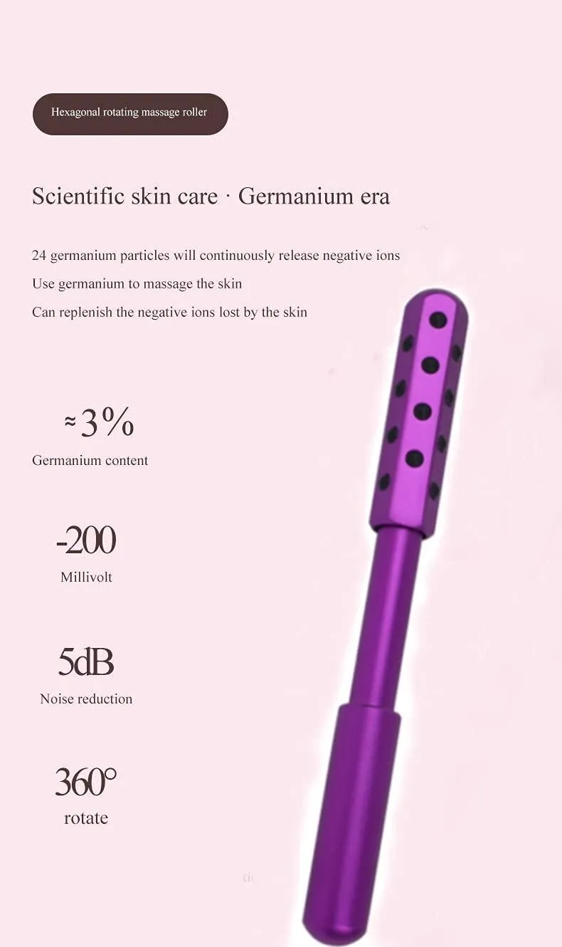 Slimming Face Massager & Body Massage Roller with Rose Quartz