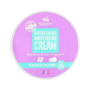 Soapex Nourishing Moisturizing Cream With Blueberry & Lime Fragrance Face & Hands 220ml