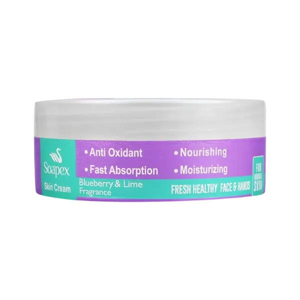 Soapex Nourishing Moisturizing Cream With Blueberry & Lime Fragrance Face & Hands 220ml