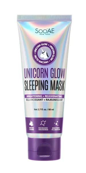 Soo'AE Unicorn Glow Sleeping Mask, Overnight Masks, Niacinamide Brightening & Rejuvenating, 1 EA , Ceramide NP Moisturizing Soothing Face Mask for Dry Skin Korean Beauty masks night cream sleep mask