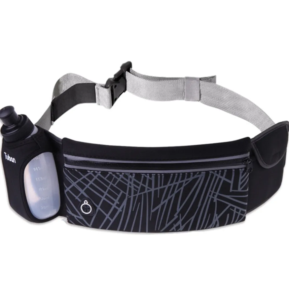 sports backpacks belt bags drawstring gym bag Tuban Sport Runner Waist Bum Bag Running Jogging Pouch Belt 1 Free Water Bottles