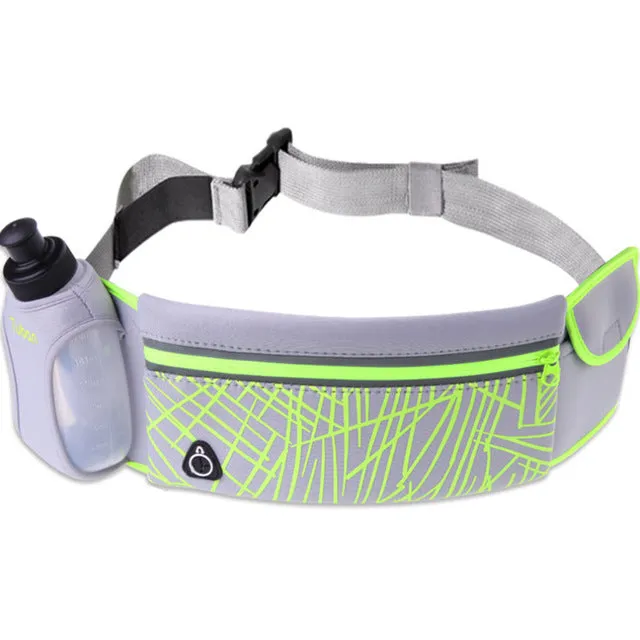 sports backpacks belt bags drawstring gym bag Tuban Sport Runner Waist Bum Bag Running Jogging Pouch Belt 1 Free Water Bottles