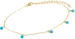 Sterling Silver 18K Yellow Gold Plated Assorted Station Type Anklets
