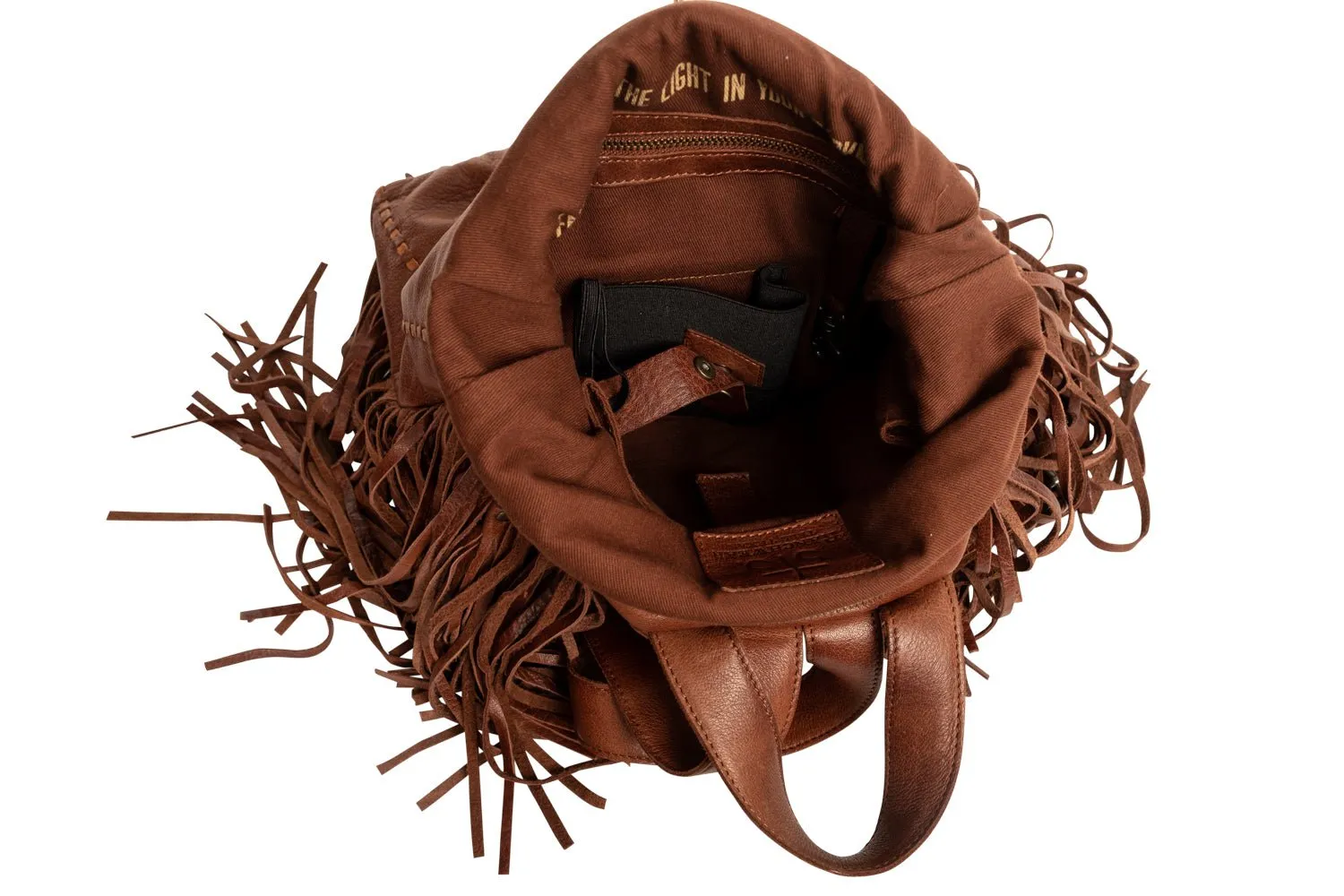 STS Ranchwear Womens Indie Gwen Walnut Buffalo Leather Backpack