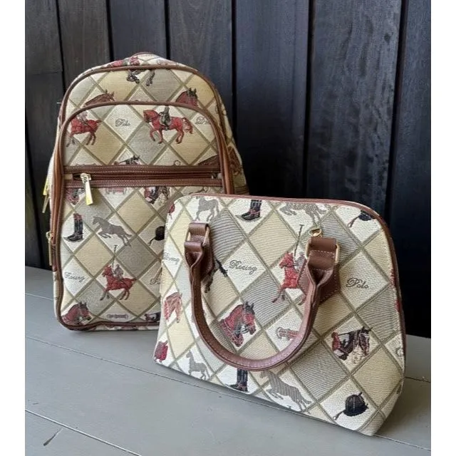 Tapestry Handbag - Equestrian