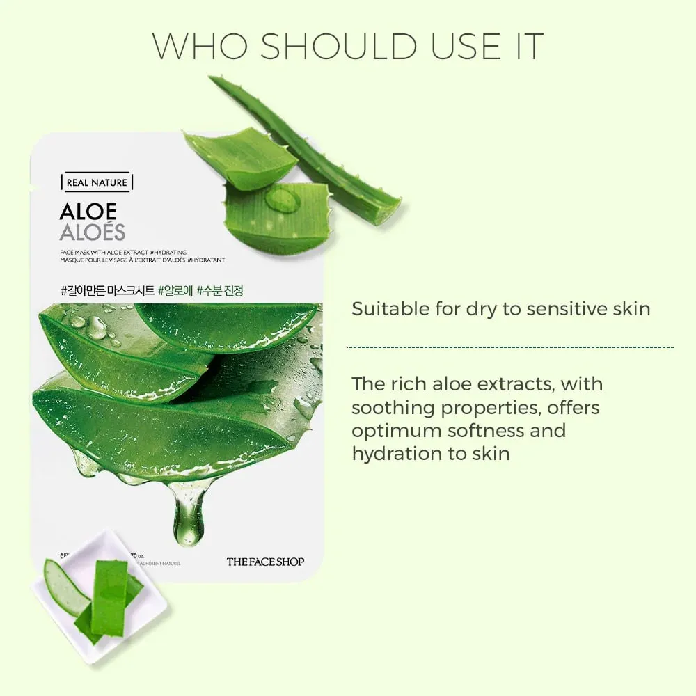 The Face Shop Real Nature Face Mask Sheet Aloe