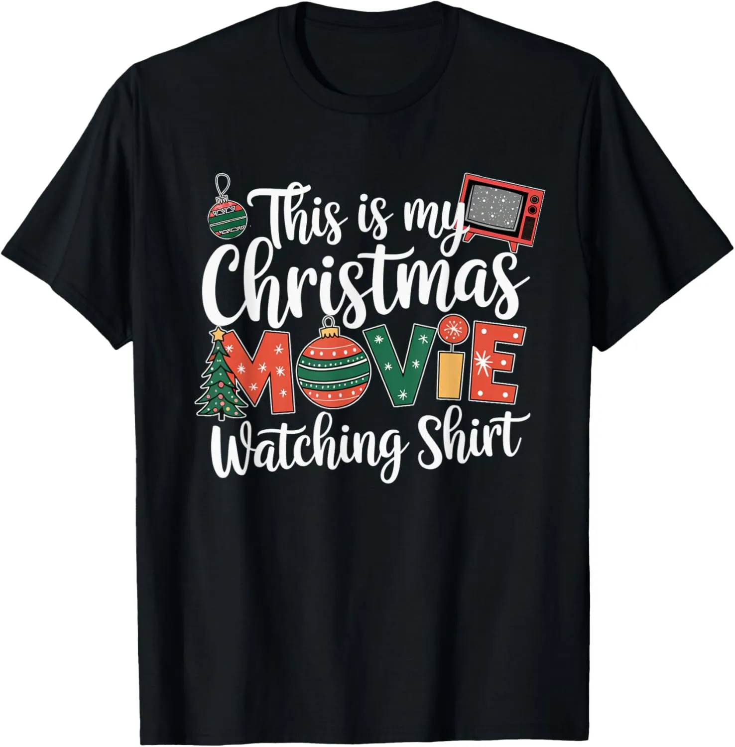 This is My Christmas Movie Watching, Festive Film Lover T-Shirt
