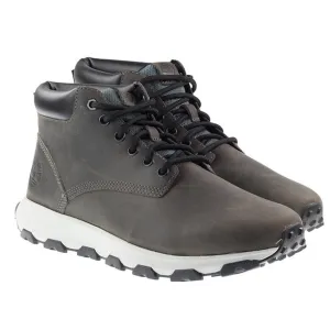 Timberland Boots Mens Winsor Park Chukka Medium Grey Full Grain