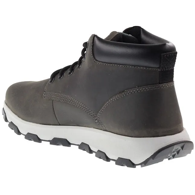 Timberland Boots Mens Winsor Park Chukka Medium Grey Full Grain