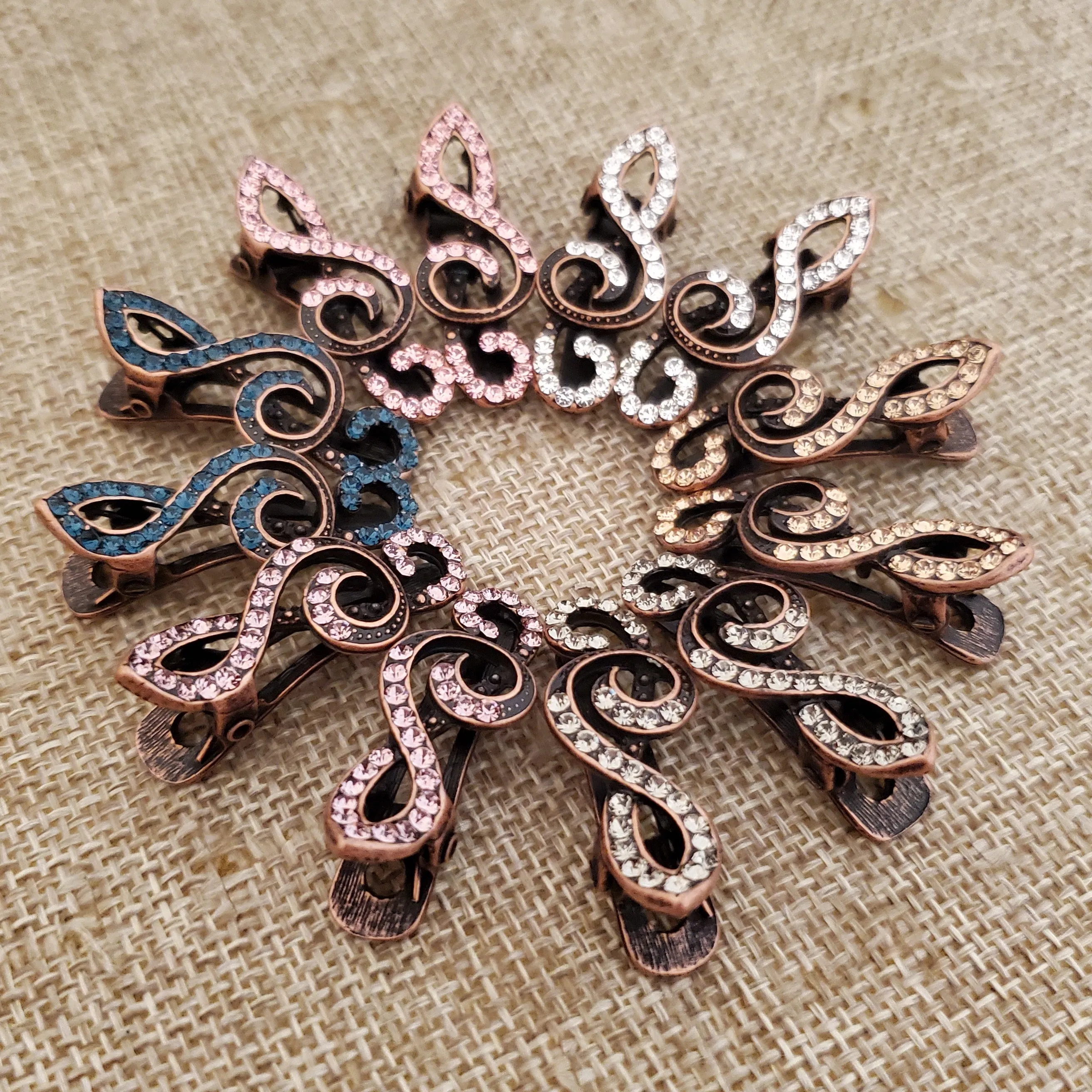 Treble Clef Rhinestone Music Hair Claw for Musician