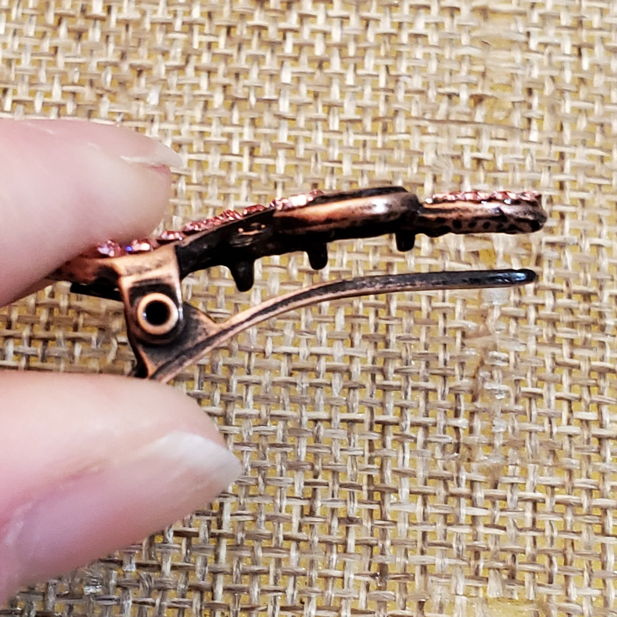 Treble Clef Rhinestone Music Hair Claw for Musician