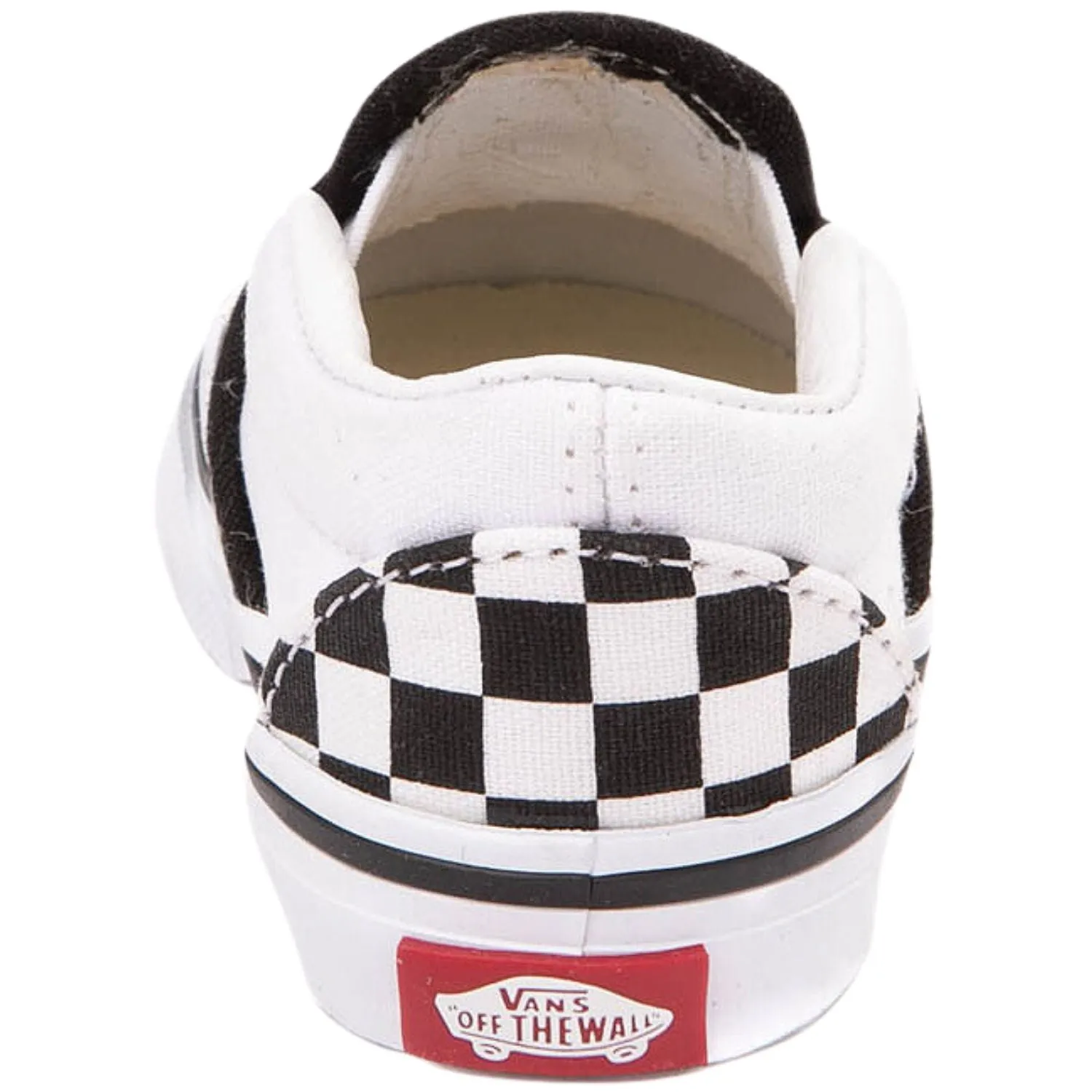 Vans Classic Slip On Checkerboard Black/True White Shoe - Toddler's