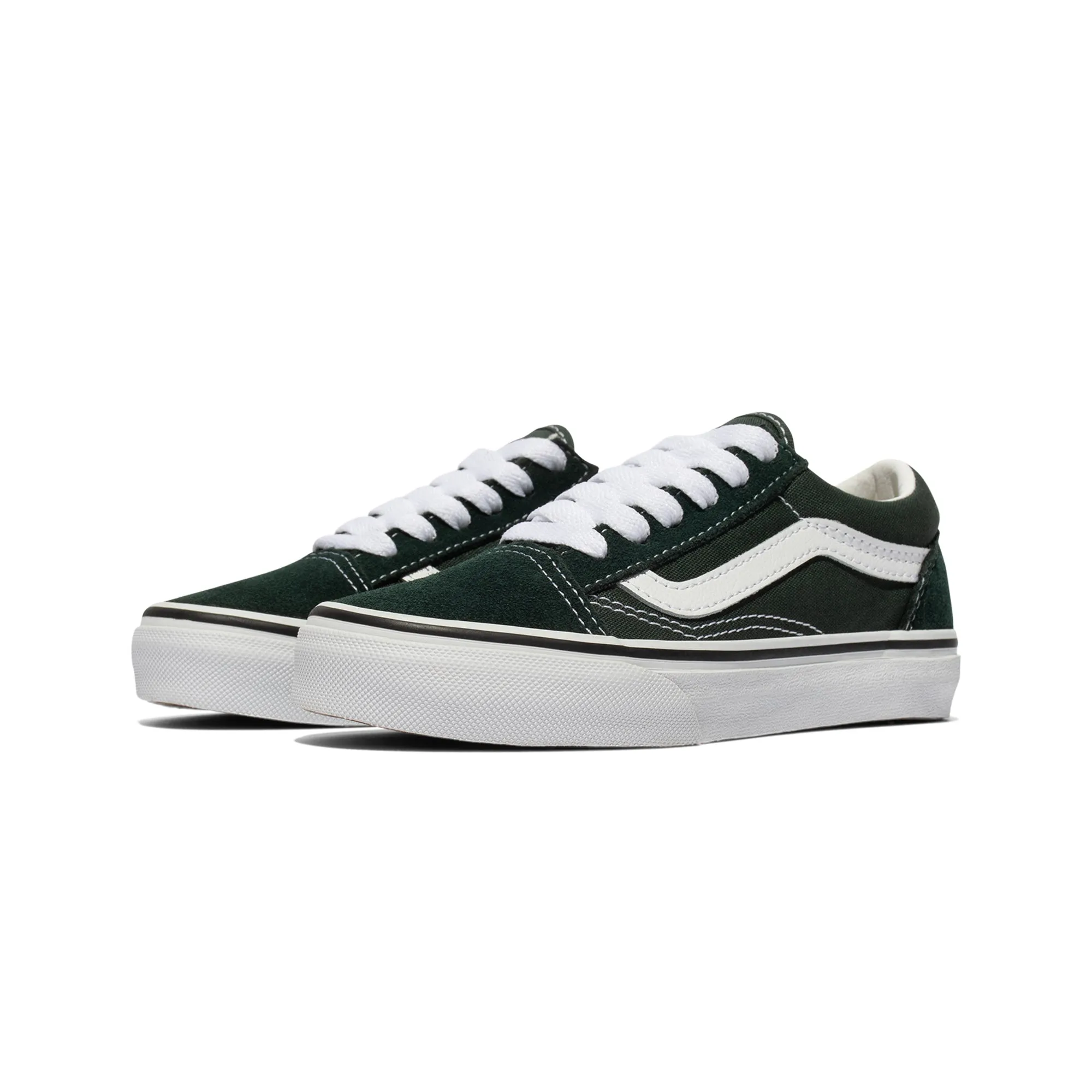 Vans Little Kids Old Skool Shoes 'Scarab/true white'