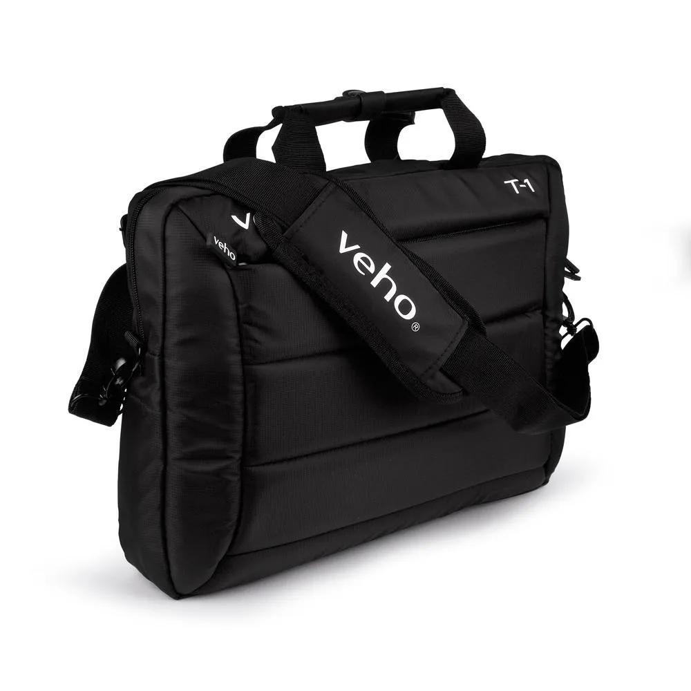 Veho T-1 Laptop Bag with Shoulder Strap for 15.6" Notebooks/10.1" Tablets – Black