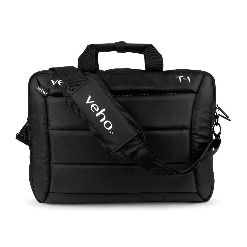 Veho T-1 Laptop Bag with Shoulder Strap for 15.6" Notebooks/10.1" Tablets – Black