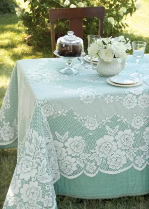 Victorian Rose Lace Tablecloth