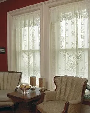 Victorian Rose Lace Valance