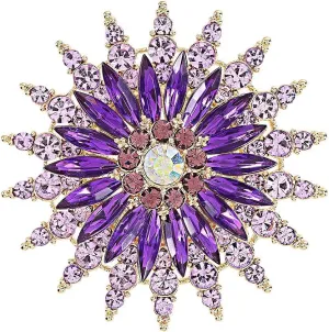 Vintage Rhinestone Crystal Brooch Pins for Wedding Party Bridal Dress & Coat Decoration Jewelry Gifts for Women