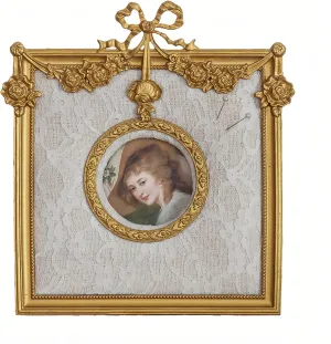Vintage Style Earring Organizer with Ornate Golden Frame, Bow Style Jewelry Tower For Home Decor 20 x 24 inches (Gold 2)