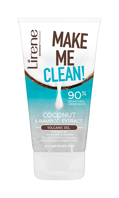Volcanic Face Wash Gel Coconut Make ME Clean
