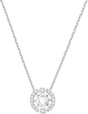Woman Pendant Sparkling Dance Round Crystal (5286137)