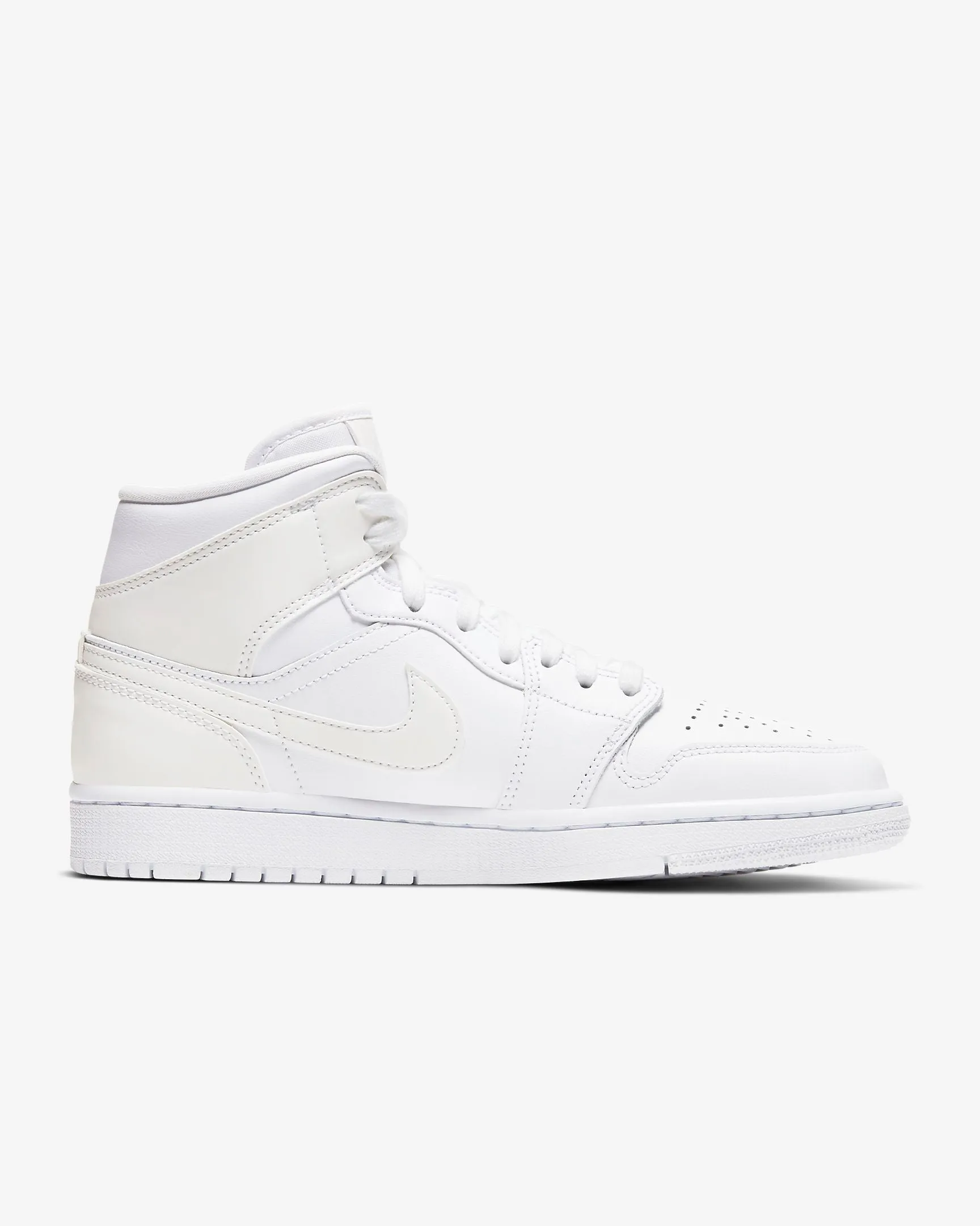Women's Air Jordan 1 Mid "Ivory" (Ivory/White)(BQ6472-112)