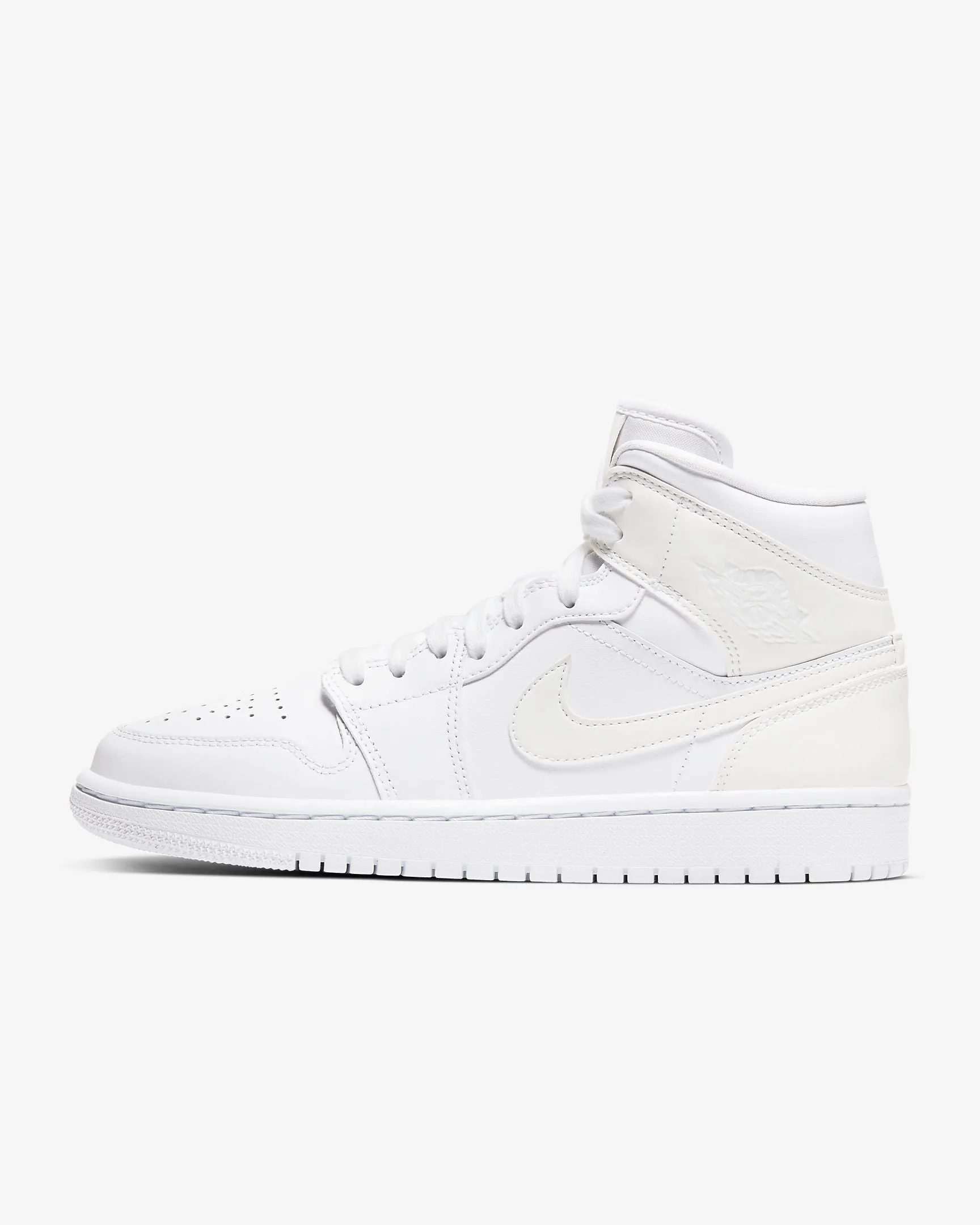 Women's Air Jordan 1 Mid "Ivory" (Ivory/White)(BQ6472-112)