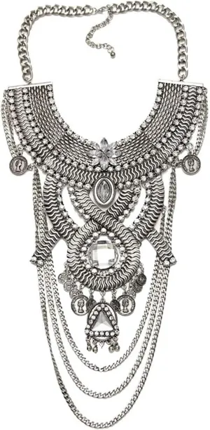 Womens Ethnic Tribal Boho Crystal Chain Pendant Necklaces Bohemian Jewelry