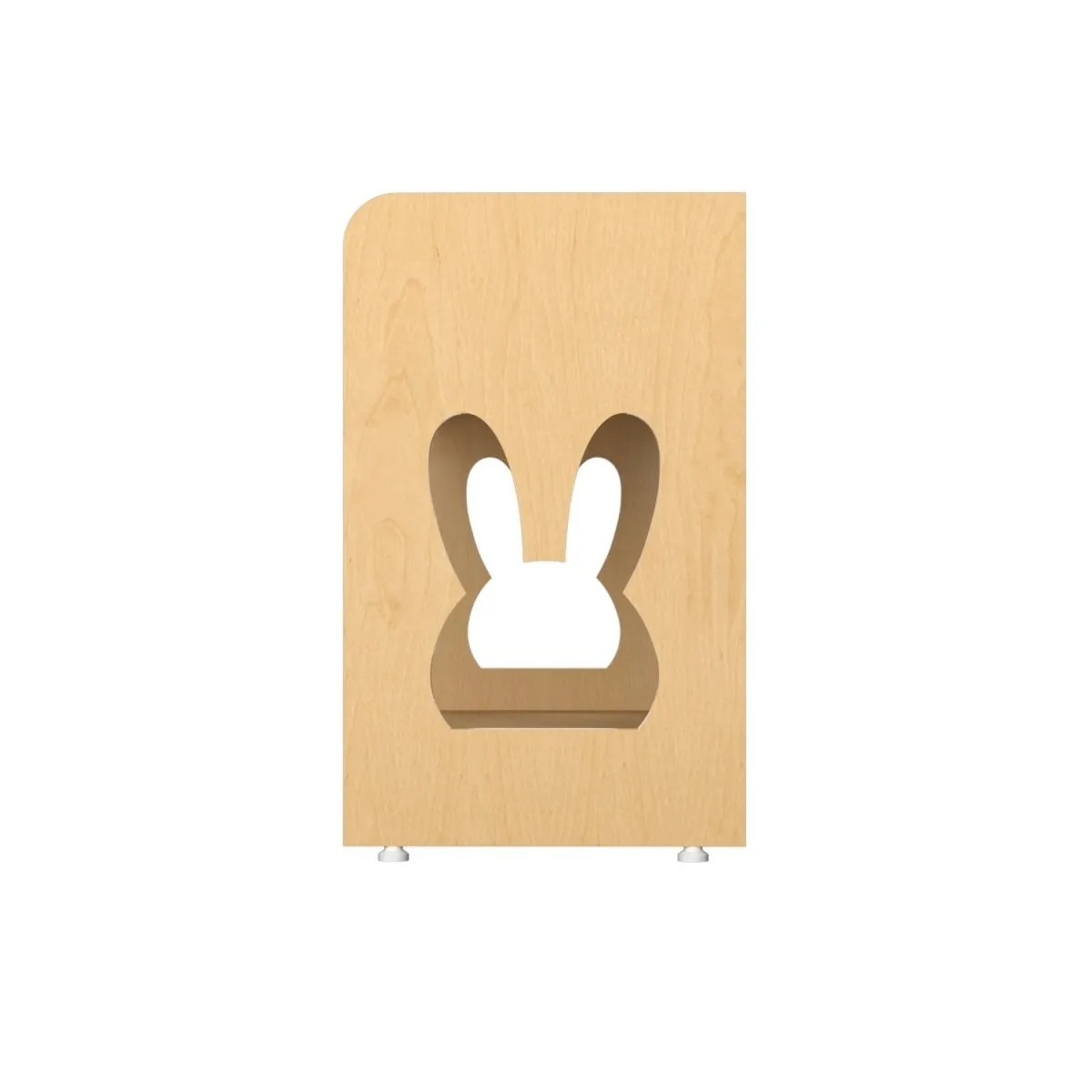 X&Y Cream Strawberry Montessori Toddler Low Shelf