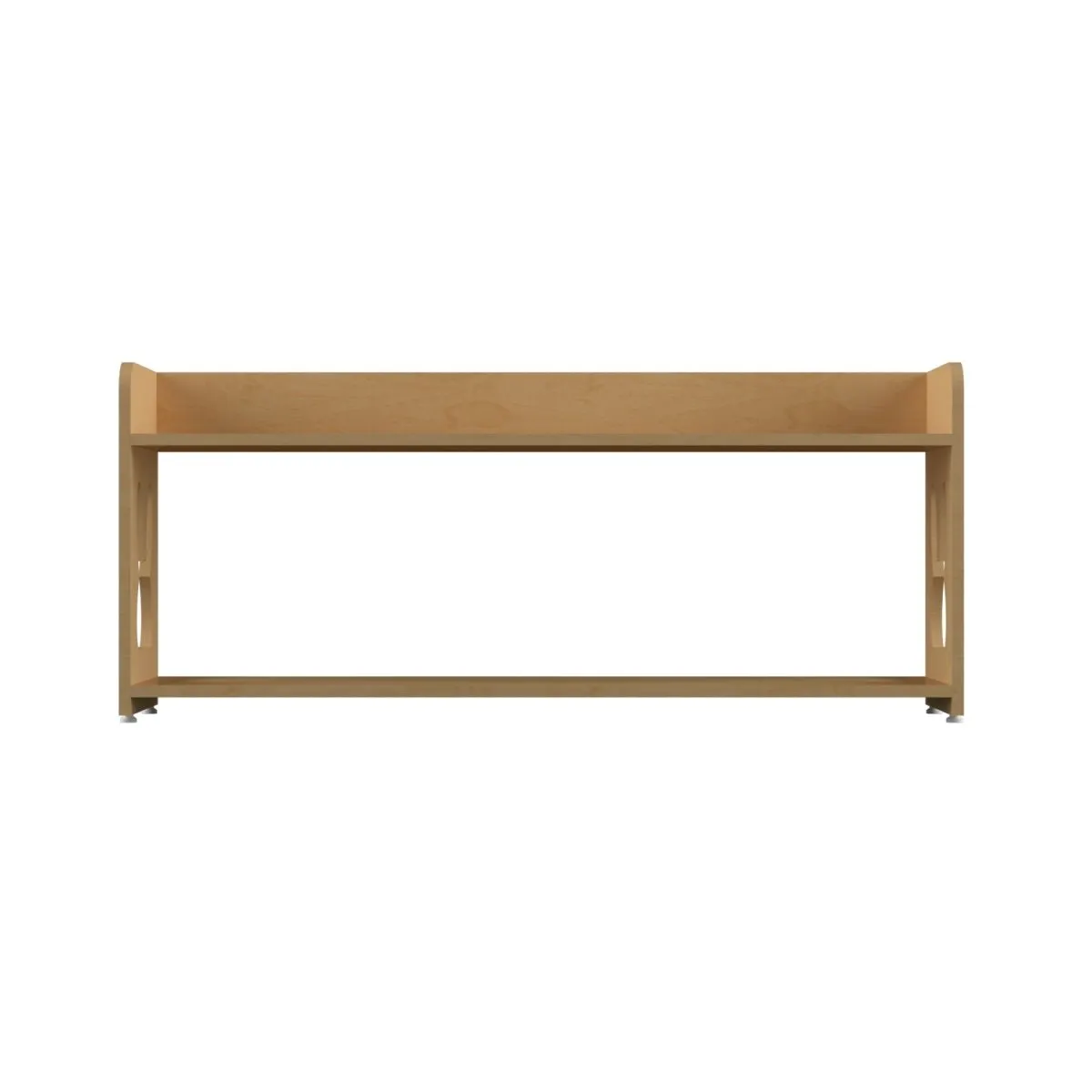 X&Y Cream Strawberry Montessori Toddler Low Shelf