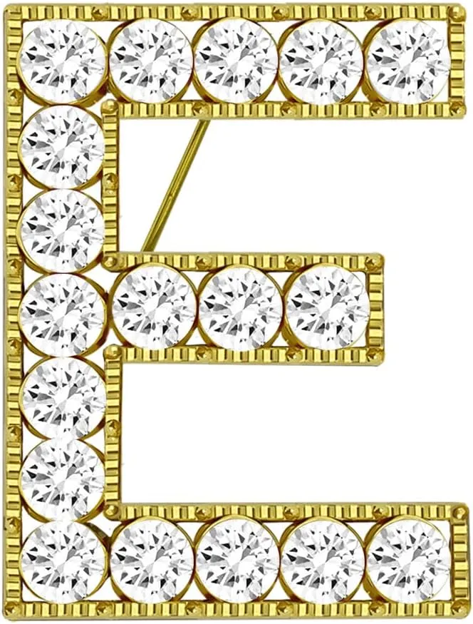 XGALBLA Letter Brooch Pins Letters(A-Z) Plated Metal Simulted Pearl Brooches for Women Girls Inspired Gift(Gold Tone)