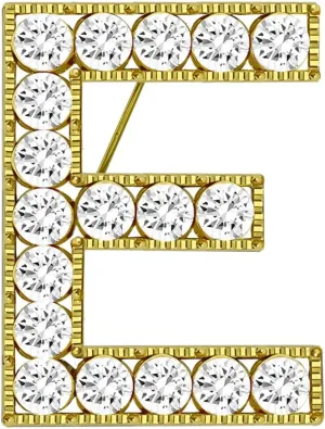 XGALBLA Letter Brooch Pins Letters(A-Z) Plated Metal Simulted Pearl Brooches for Women Girls Inspired Gift(Gold Tone)