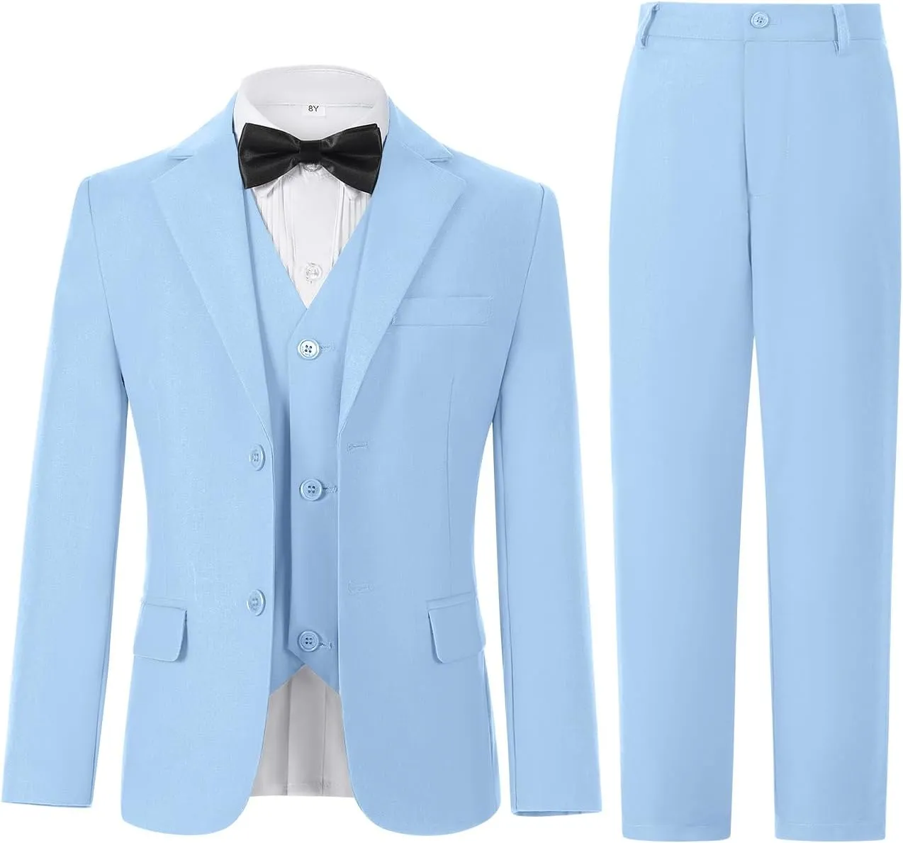 Yanlu Toddler Suits for Boys Formal Suit Ring Bearer Outfit Kids Dress Clothes for Wedding