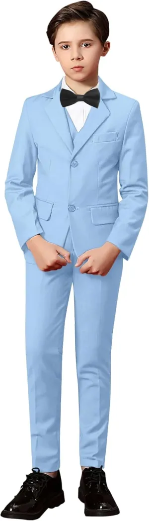Yanlu Toddler Suits for Boys Formal Suit Ring Bearer Outfit Kids Dress Clothes for Wedding