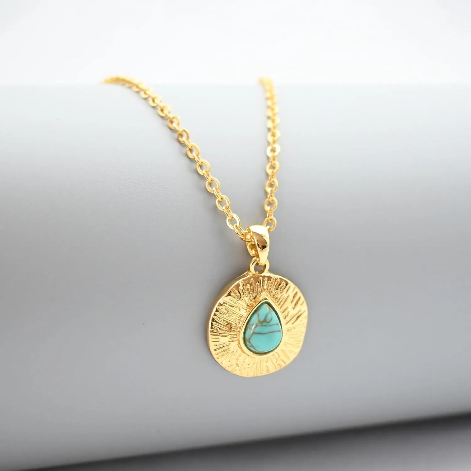 ZANNAH Gemstone Beaded Necklaces for Women, 18K Gold Plated Jewelry, Trendy Choker Necklace with Boho Style, Handmade Gift for Mother, Daughter, Sister, Friends and Everyday Wear