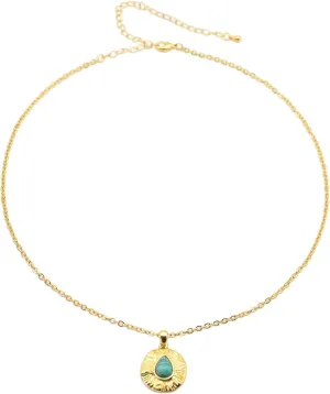 ZANNAH Gemstone Beaded Necklaces for Women, 18K Gold Plated Jewelry, Trendy Choker Necklace with Boho Style, Handmade Gift for Mother, Daughter, Sister, Friends and Everyday Wear